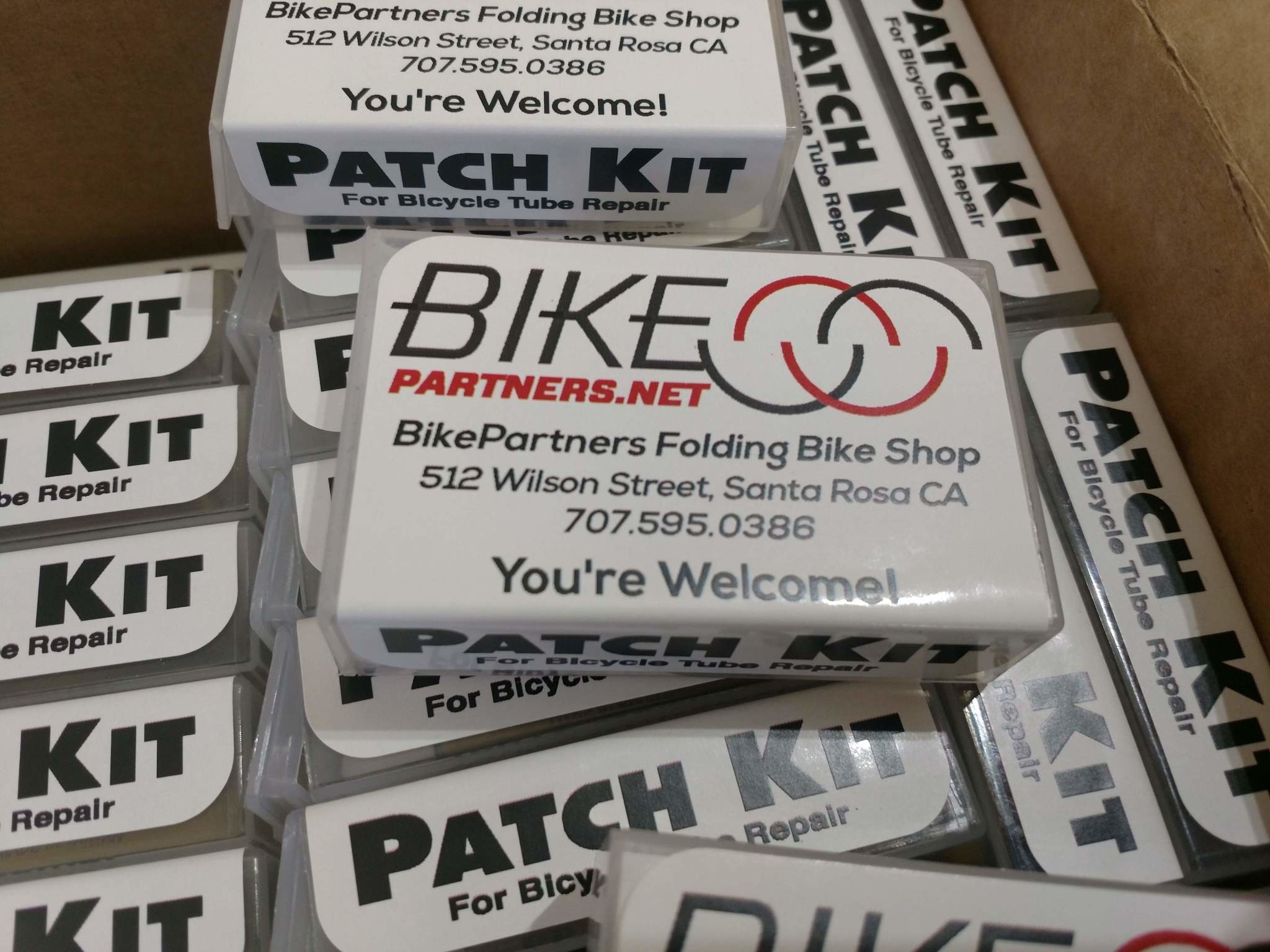 Small Custom Patch Kit, BikePartners branded - BikePartners Bike Shop